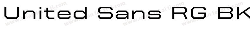 United Sans RG BK字体转换